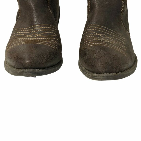 Rampage Waylen Womens Size 6 M Faux Leather Brown Western 14” Tall Boots - Picture 9 of 12